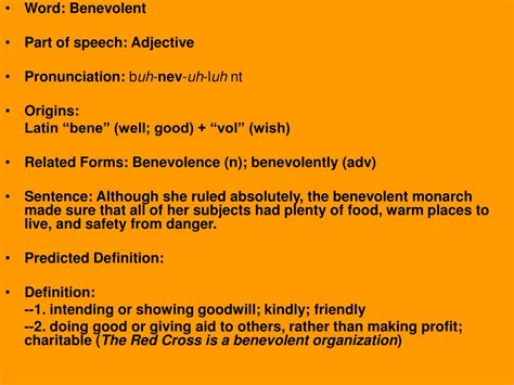 benevolent sentence examples|pronunciation of benevolent.